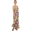 Abstract Geometric Seamless Pattern With Animal Print Cami Maxi Ruffle Chiffon Dress View1