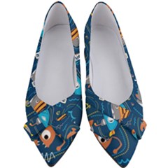 Seamless Pattern Vector Submarine With Sea Animals Cartoon Women s Bow Heels by Simbadda