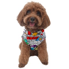 Graffiti Characters Seamless Pattern Dog Sweater by Simbadda