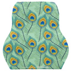 Lovely Peacock Feather Pattern With Flat Design Car Seat Back Cushion  by Simbadda