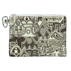 Four Hand Drawn City Patterns Canvas Cosmetic Bag (xl) by Simbadda