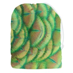 Beautiful Peacock Drawstring Pouch (3xl) by Simbadda