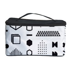 Pattern Hipster Abstract Form Geometric Line Variety Shapes Polkadots Fashion Style Seamless Cosmetic Storage Case by Simbadda