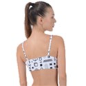 Pattern Hipster Abstract Form Geometric Line Variety Shapes Polkadots Fashion Style Seamless Knot Up Bikini Top View2