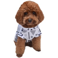 Pattern Hipster Abstract Form Geometric Line Variety Shapes Polkadots Fashion Style Seamless Dog T-shirt by Simbadda