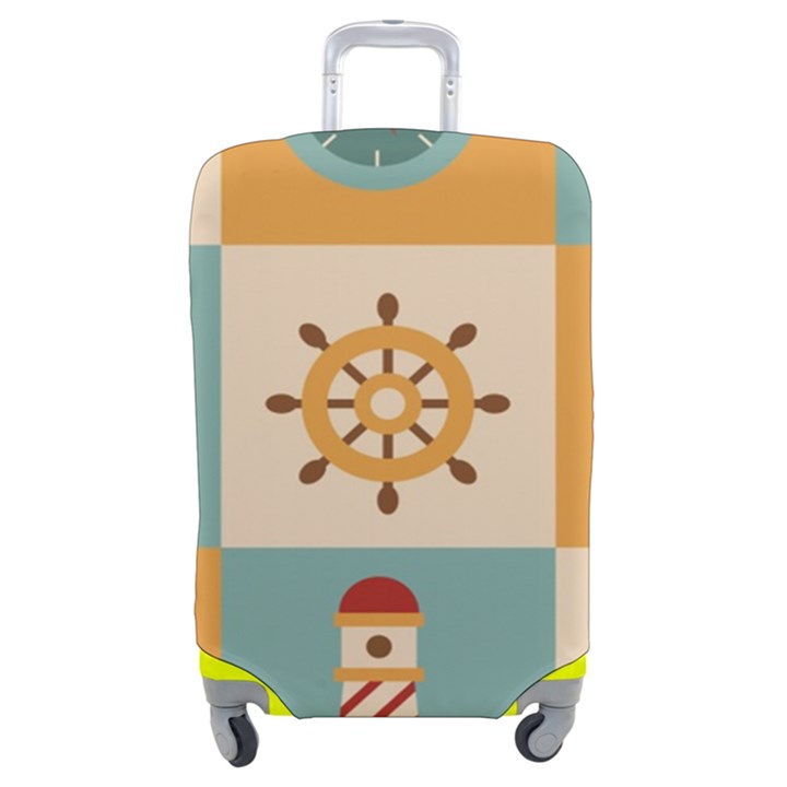 Nautical Elements Collection Luggage Cover (Medium)