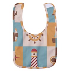 Nautical Elements Collection Baby Bib by Simbadda