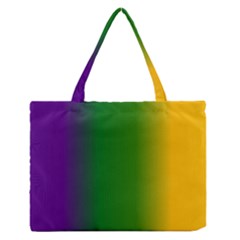 Mardi Gras Ombre Zipper Medium Tote Bag by Khoncepts