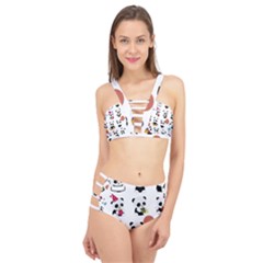 Playing Panda Cartoon Cage Up Bikini Set by Simbadda