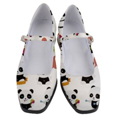 Playing Panda Cartoon Women s Mary Jane Shoes by Simbadda