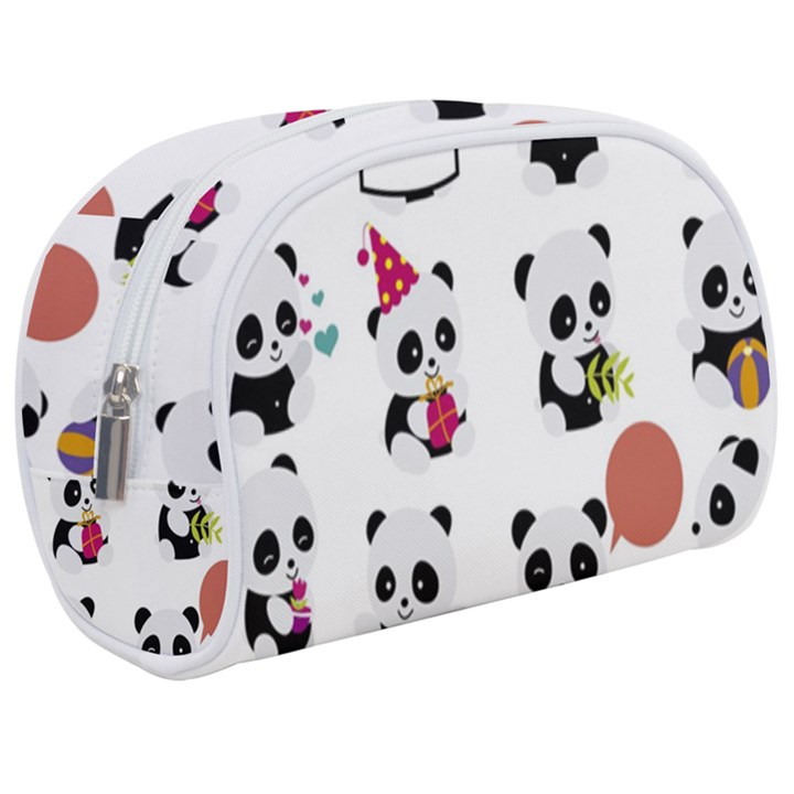 Playing Panda Cartoon Make Up Case (Medium)