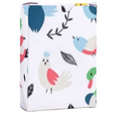 Vector Set Isolates With Cute Bird Scandinavian Style Playing Cards Single Design (rectangle) With Custom Box