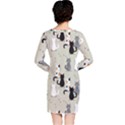 Cute Cat Seamless Pattern Long Sleeve Nightdress View2