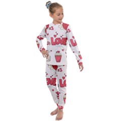 Hand Drawn Valentines Day Element Collection Kids  Long Sleeve Set  by Simbadda