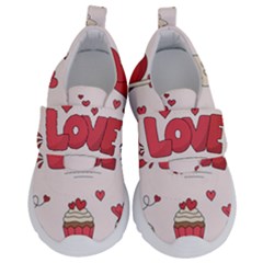 Hand Drawn Valentines Day Element Collection Kids  Velcro No Lace Shoes by Simbadda