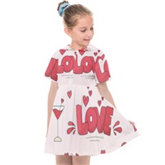 Hand Drawn Valentines Day Element Collection Kids  Sailor Dress by Simbadda