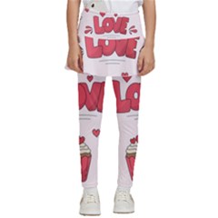 Hand Drawn Valentines Day Element Collection Kids  Skirted Pants by Simbadda