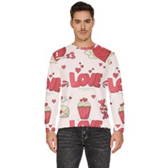 Hand Drawn Valentines Day Element Collection Men s Fleece Sweatshirt by Simbadda