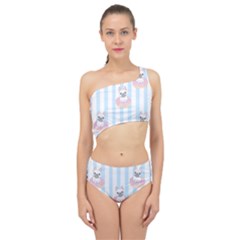 French-bulldog-dog-seamless-pattern Spliced Up Two Piece Swimsuit by Simbadda