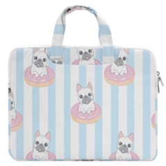 French-bulldog-dog-seamless-pattern Macbook Pro 16  Double Pocket Laptop Bag  by Simbadda