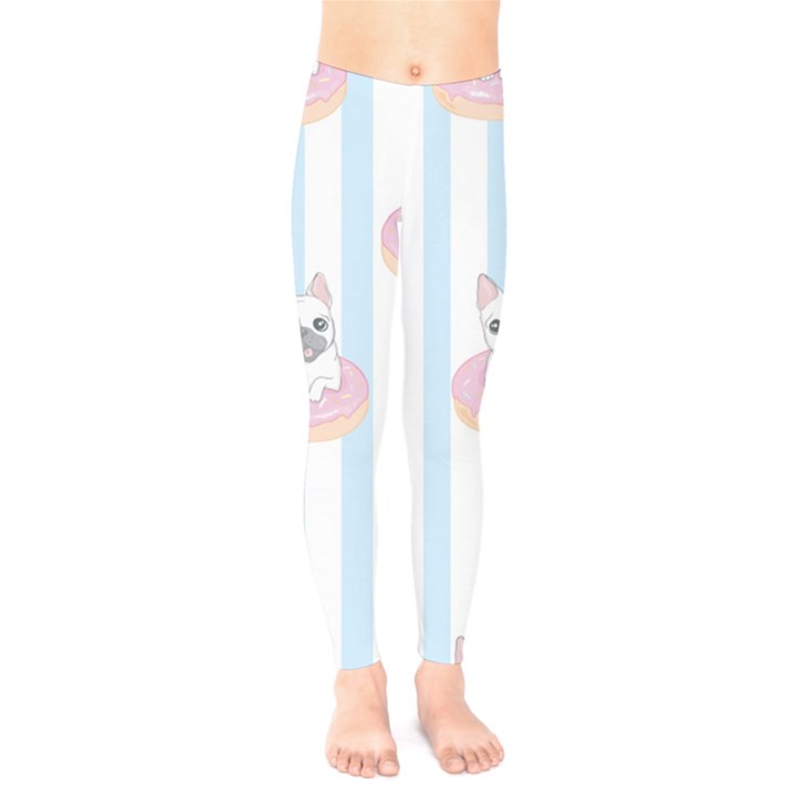 French-bulldog-dog-seamless-pattern Kids  Classic Winter Leggings