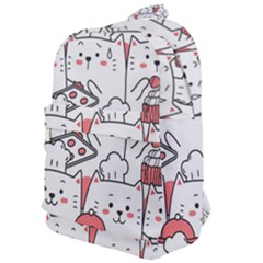 Cute-cat-chef-cooking-seamless-pattern-cartoon Classic Backpack