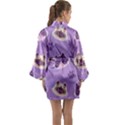 Cute-colorful-cat-kitten-with-paw-yarn-ball-seamless-pattern Long Sleeve Satin Kimono View2