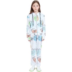 Cartoon-bird-cute-doodle-bird Kids  Tracksuit by Simbadda