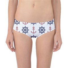 Nautical-seamless-pattern Classic Bikini Bottoms by Simbadda