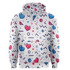 Hearts-seamless-pattern-memphis-style Men s Core Hoodie by Simbadda