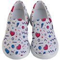 Hearts-seamless-pattern-memphis-style Kids Lightweight Slip Ons View1