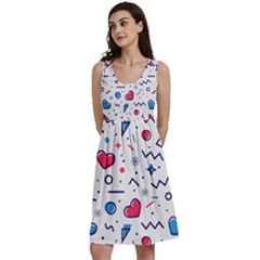 Hearts-seamless-pattern-memphis-style Classic Skater Dress