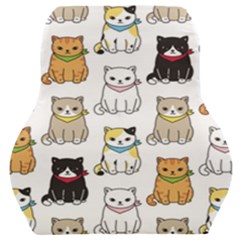 Cat-kitten-seamless-pattern Car Seat Back Cushion  by Simbadda