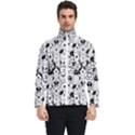 Seamless-pattern-with-black-white-doodle-dogs Men s Bomber Jacket View1