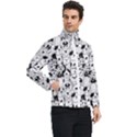 Seamless-pattern-with-black-white-doodle-dogs Men s Bomber Jacket View2