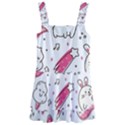 Cute-animals-seamless-pattern-kawaii-doodle-style Kids  Layered Skirt Swimsuit View1