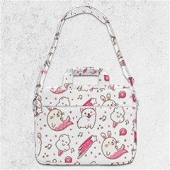 Cute-animals-seamless-pattern-kawaii-doodle-style Macbook Pro 13  Shoulder Laptop Bag  by Simbadda