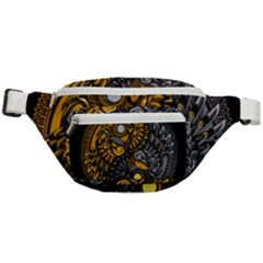 Yin-yang-owl-doodle-ornament-illustration Fanny Pack by Simbadda