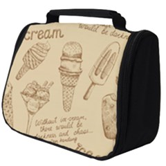 Ice-cream-vintage-pattern Full Print Travel Pouch (big) by Simbadda