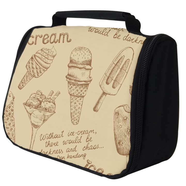 Ice-cream-vintage-pattern Full Print Travel Pouch (Big)