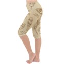 Ice-cream-vintage-pattern Lightweight Velour Cropped Yoga Leggings View2