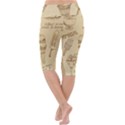 Ice-cream-vintage-pattern Lightweight Velour Cropped Yoga Leggings View4