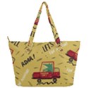 Childish-seamless-pattern-with-dino-driver Full Print Shoulder Bag View2