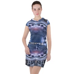 We Are The Future Drawstring Hooded Dress by dflcprintsclothing