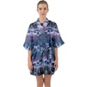 We are the future Half Sleeve Satin Kimono  View1