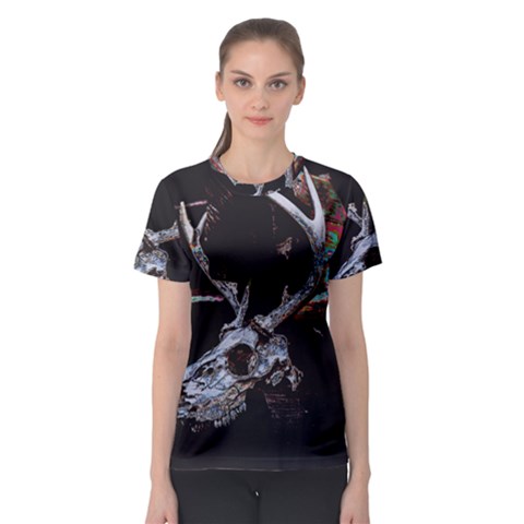 Deer Skull Women s Sport Mesh Tee by MonfreyCavalier