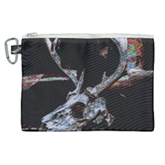 Deer Skull Canvas Cosmetic Bag (xl) by MonfreyCavalier