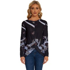 Deer Skull Long Sleeve Crew Neck Pullover Top by MonfreyCavalier