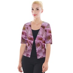 Cherry-blossoms Cropped Button Cardigan