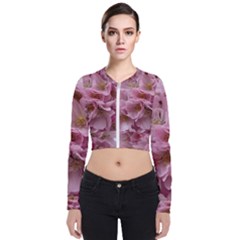 Cherry-blossoms Long Sleeve Zip Up Bomber Jacket